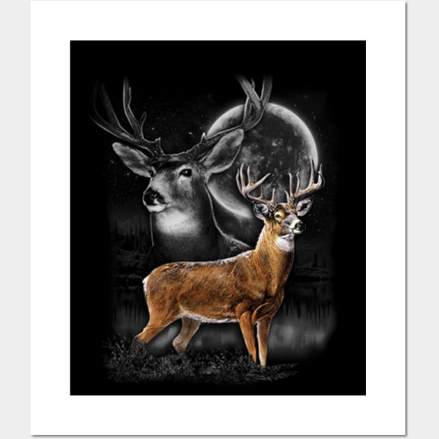 White Tailed Deer Wall Art by KA Creative Design